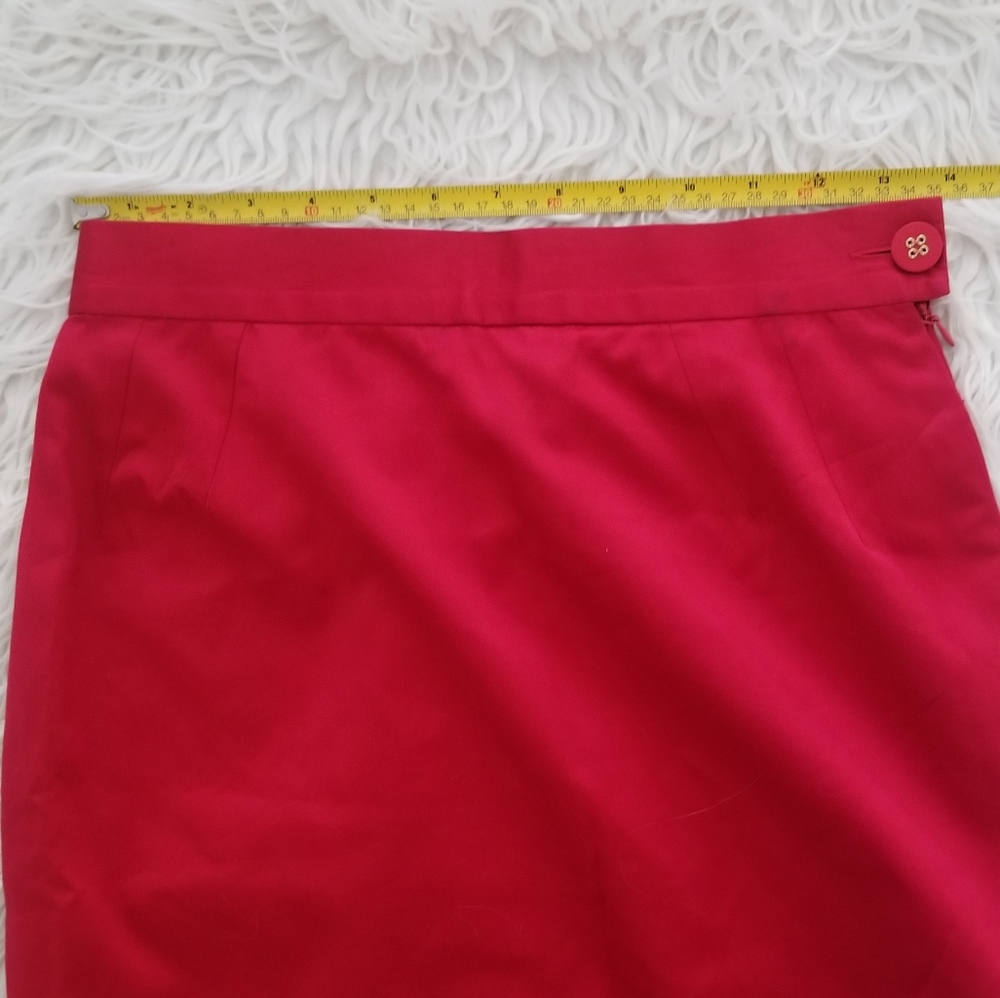 Christian Dior true red pencil skirt - Picture 4 of 8